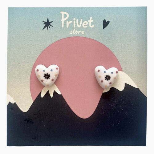 Серьги DARIDARI, белый