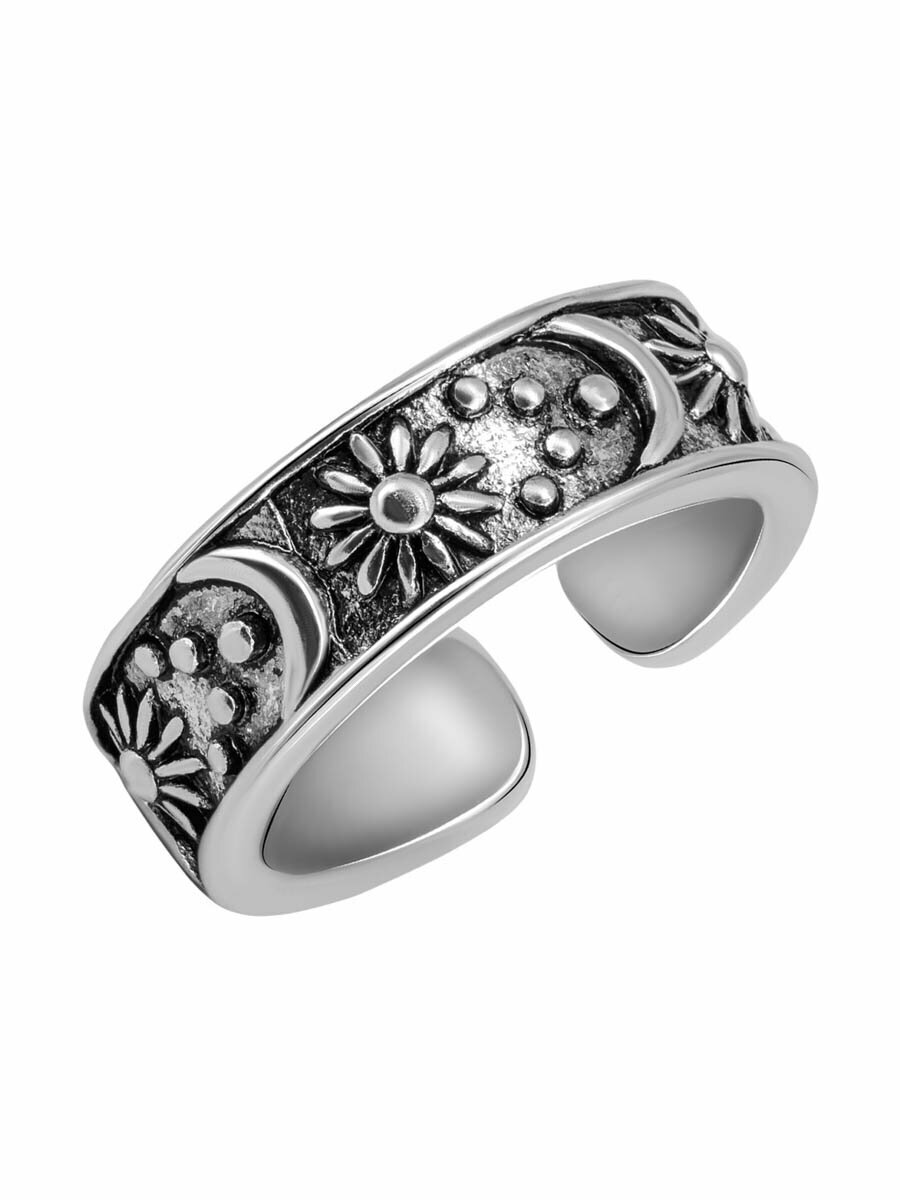 Кольцо-кулон OTOKODESIGN, безразмерное, серебристый