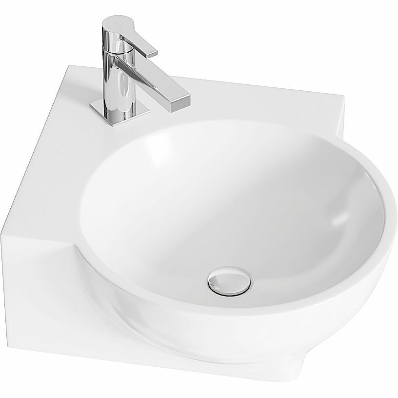 фото Раковина Aqwella Дельта (516х450х180) угловая, белая 4640021061435
