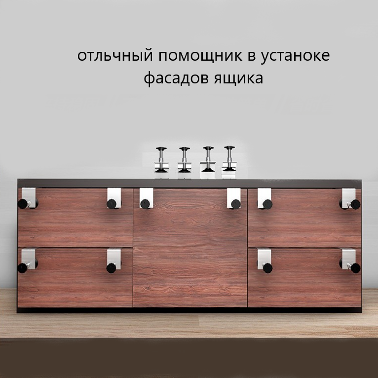 Зажим мебельный, для фасадов, металлический, винтовой механизм, 2шт — фото 1