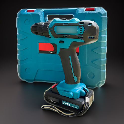 Шуруповерт от аккумулятора 28 В 2 АКБ в комплекте кейс и 24 предмета 3150₽