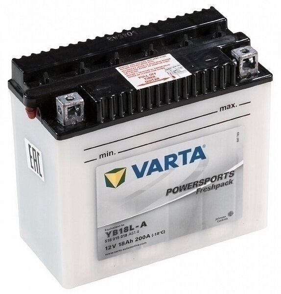 Аккумулятор мото VARTA Powersports Freshpack 518 015 020 181x92x164