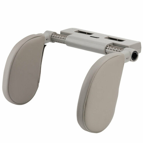 Автомобильный подголовник Creative Car Memory Foam, серый, регулируемый, боковой, U-образный