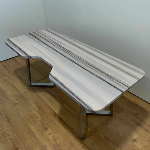 Стол письменный компьютерный с вырезом THETABLE 200х90 см 2.27/1.3