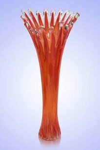 Ваза Коралл h  38 см  в стеклокрошку  Красный