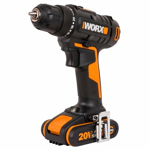 Дрель-шуруповерт аккумуляторная WORX WX1002 20В 2Ач х2 ЗУ 04А сумка 10990₽