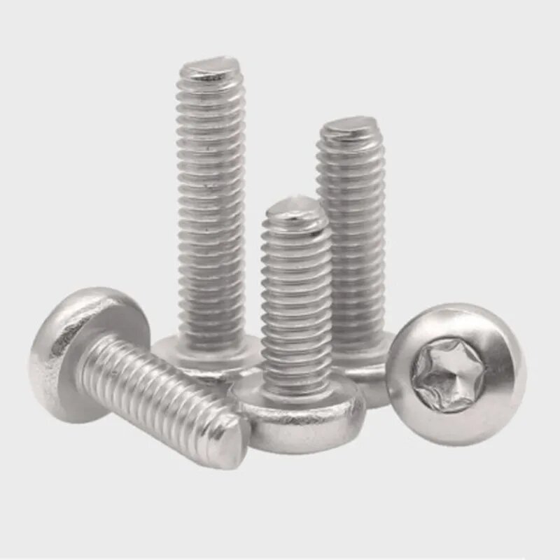 Винты ZFhong шестилопастные Torx из нержавеющей стали M1.6-M8, stainless steel, M6 10pcs, 20 мм