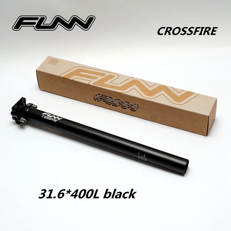 FUNN-Cross прямой алюминиевый седельный штырь 31.6*400 л, 27.2*350 л 30.9 Black 400L