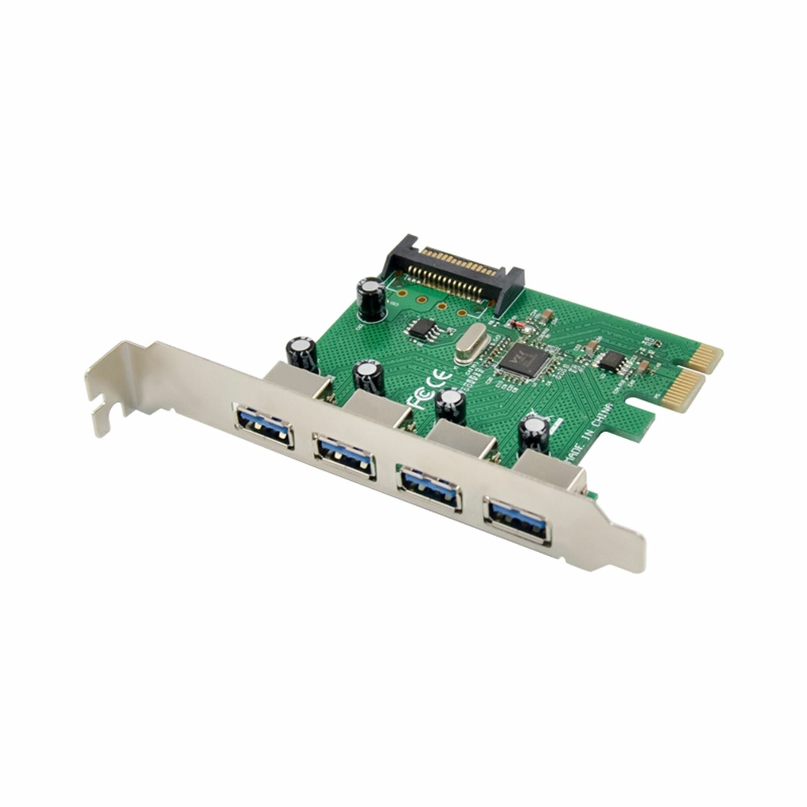 PCI E VL805, четырехпортовый USB 3.0, сверхвысокоскоростной контроллер температуры, концентратор карты расширения, 15-контактный источник питания для ПК-майнера