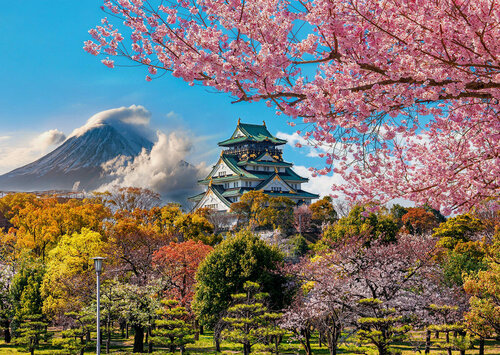 Изображение товара Фрея пазл 1000 элементов PZL-1000/56-QL24 Замок в Осаке, Япония - коллекционный набор