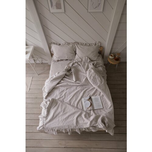 Комплект постельного белья Go.Love, Лен+Хлопок, семейный, наволочки 50x70