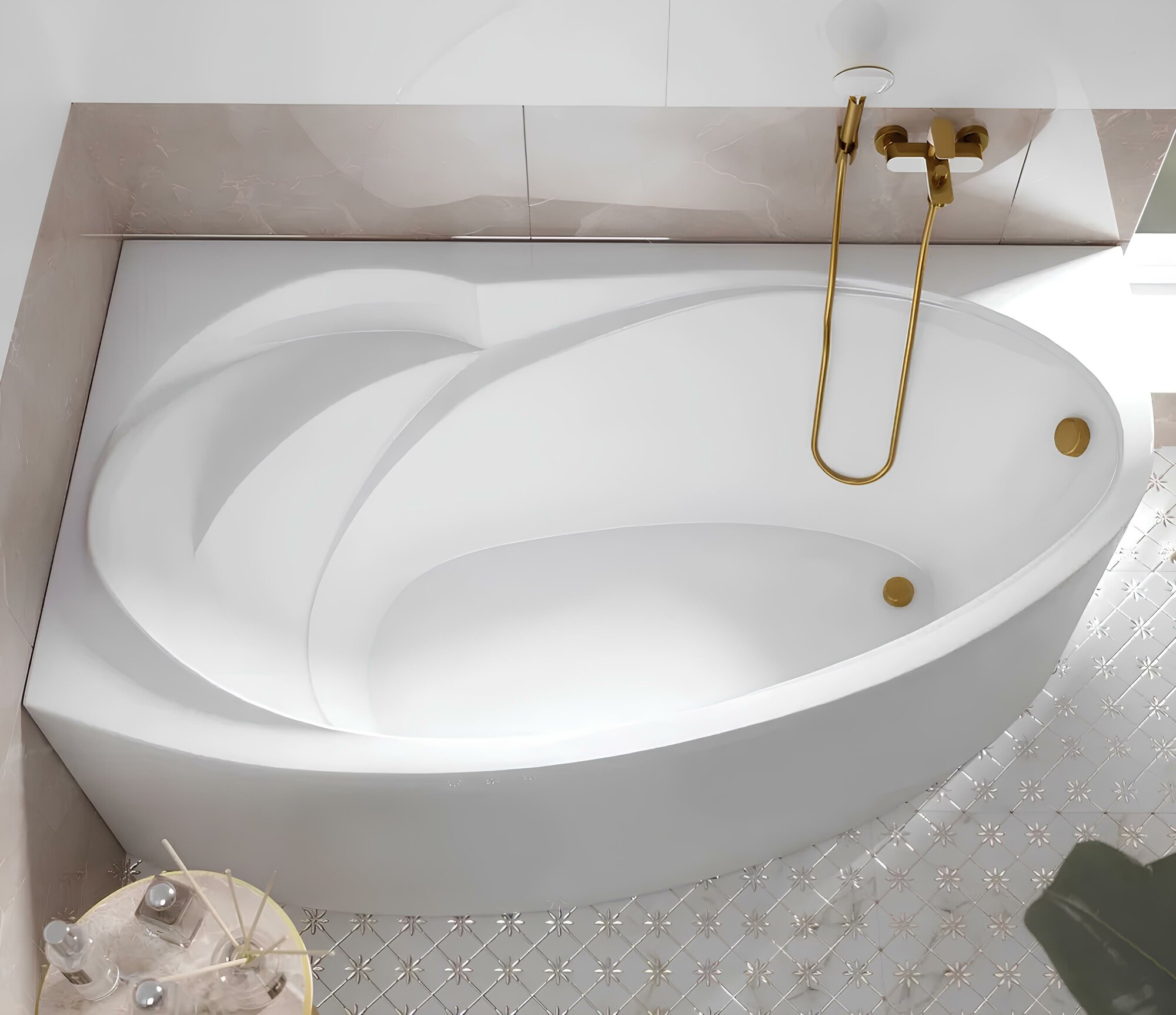 Ванна акриловая 150х90 см JULIANNA асимметричная левый угол 1Marka 01дж1595л