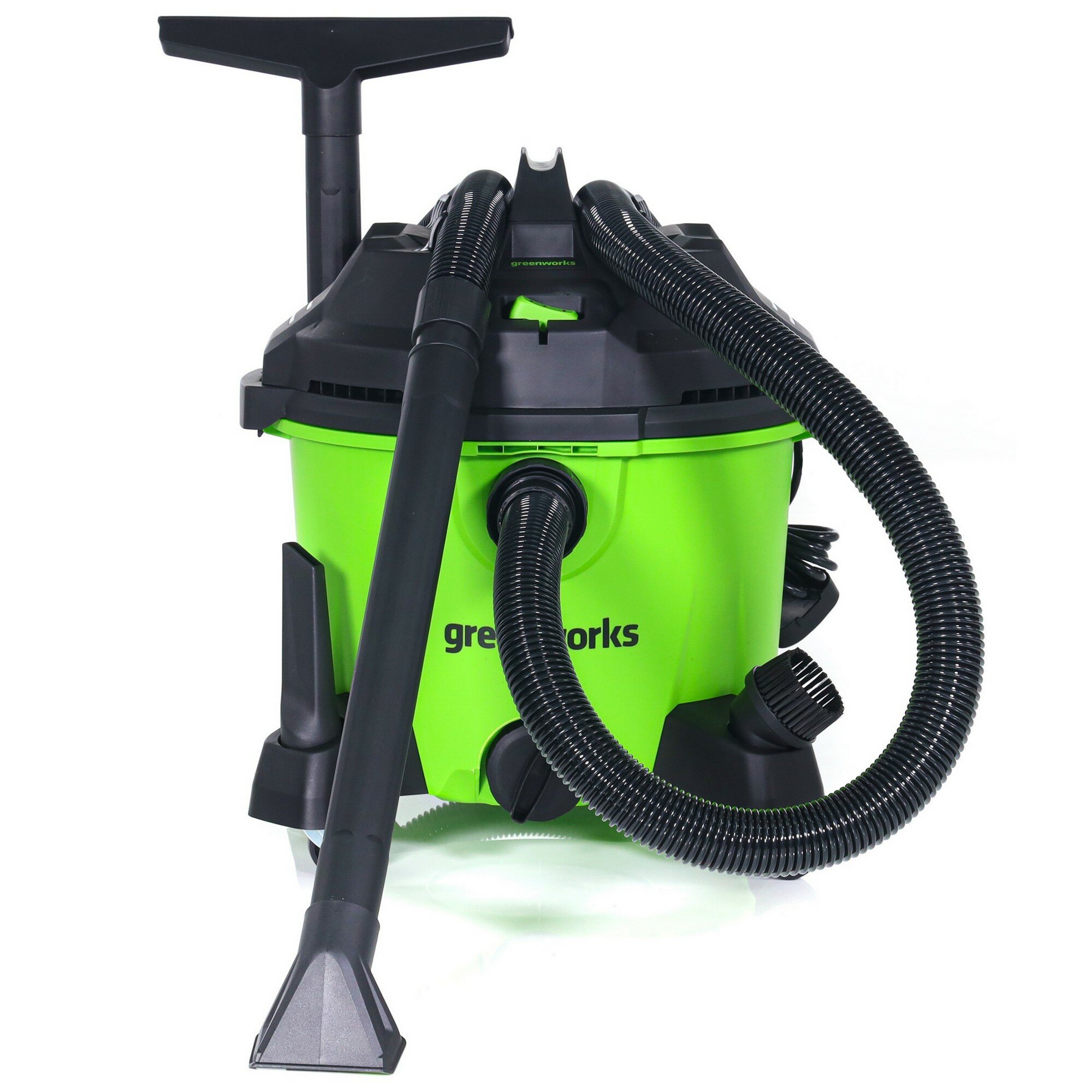 Строительный пылесос G120WDV 220V, 34л, 1200Вт, сух/влаж уборка, 225 мбар, 180 м3/час, 2 трубки, 6 насадок — фото 1