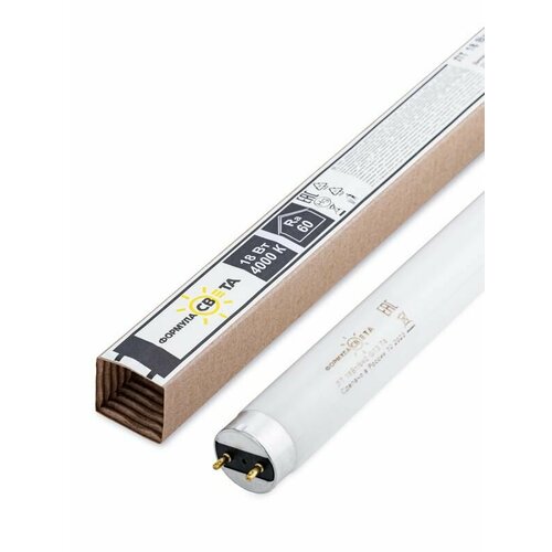 Лампа люминесцентная ЛТ 18Вт640 18Вт T8 26х590мм G13 4000К Формула света FGLL30000006625 102₽