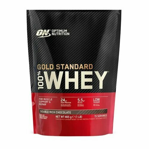 Протеин Optimum Nutrition 100% Whey Gold Standard 465 грамм, двойной шоколад