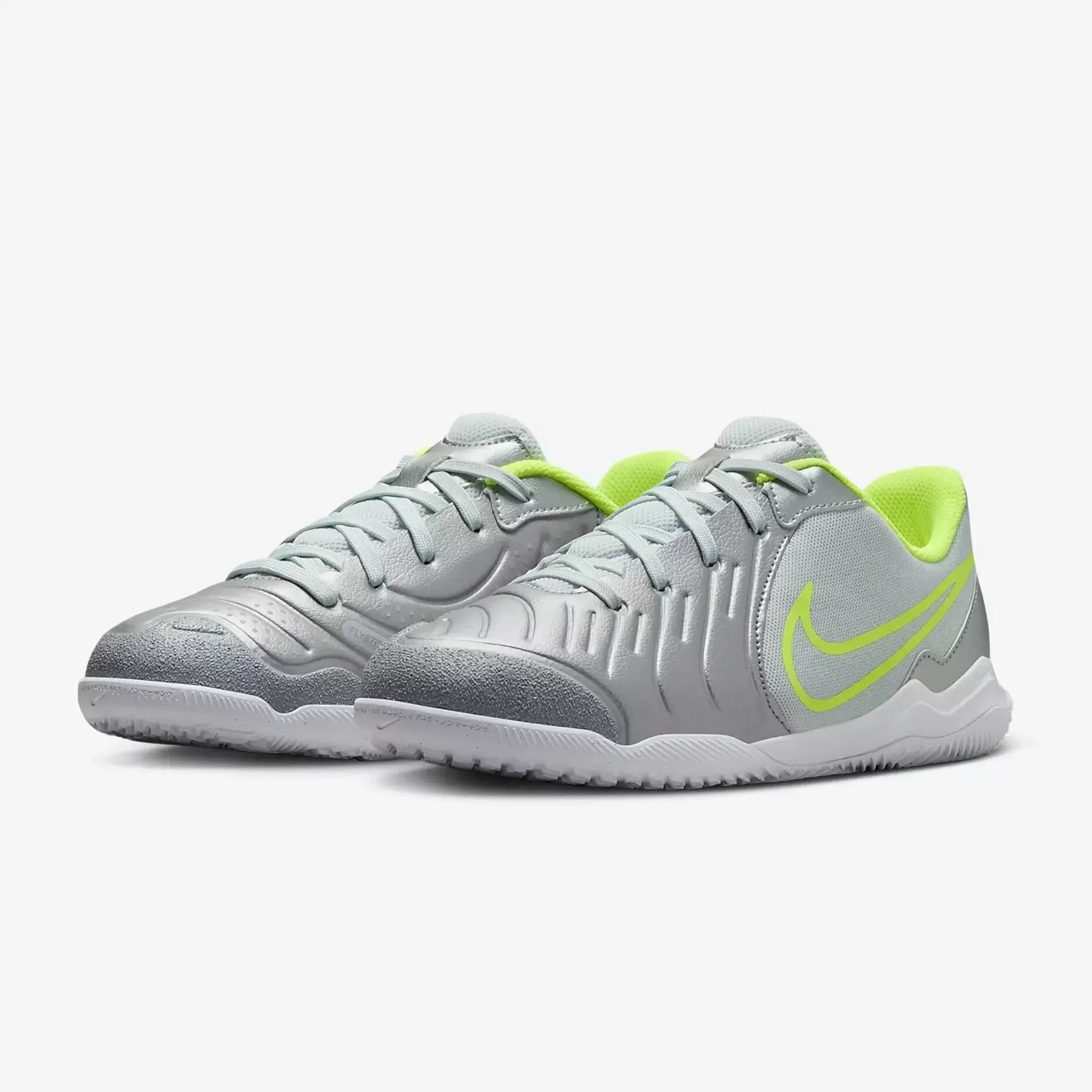 Футзалки NIKE, размер 36.5, серебристый