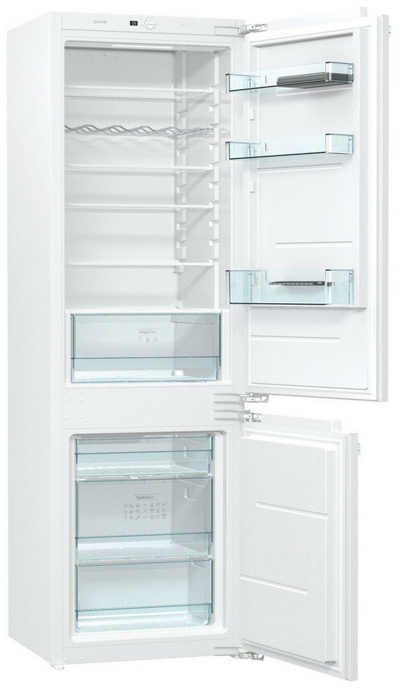 Встраиваемый двухкамерный холодильник Gorenje NRKI 2181 E1 No frost белый