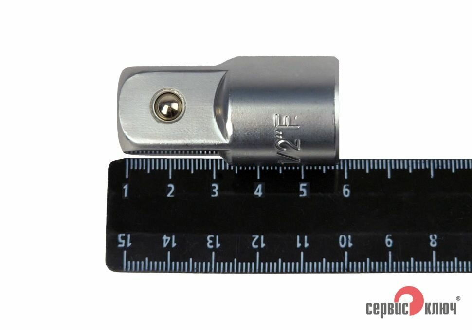 Адаптер переходник головок с 1/2 на 3/4, серебристый, Сервис Ключ — фото 1