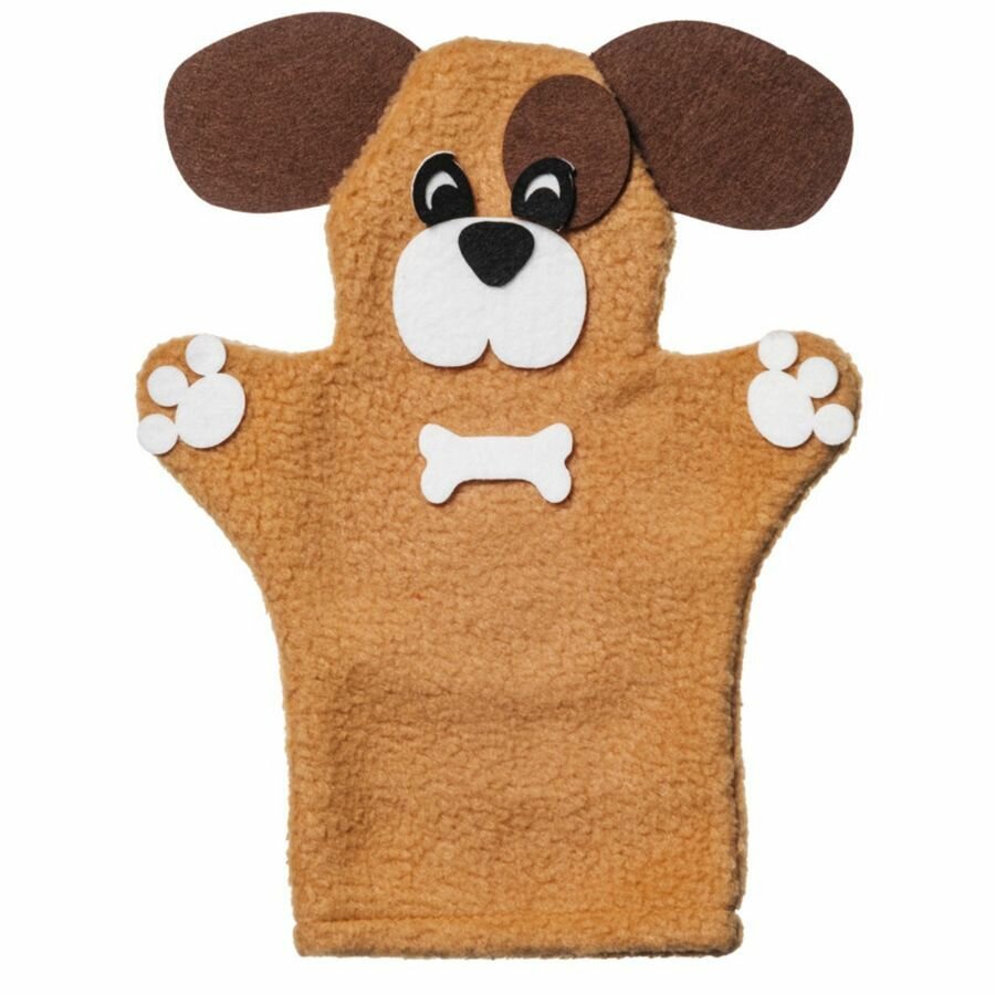 Кукла на руку для домашнего кукольного театра для малышей "Собачка", 1 фигура