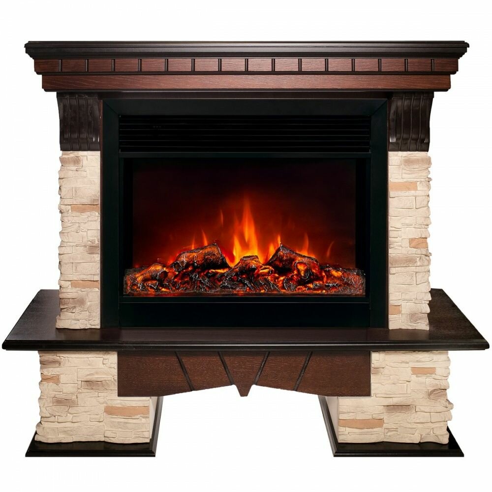 Электрокамин RealFlame Rockland 26 AO с очагом Moonblaze Deluxe Black