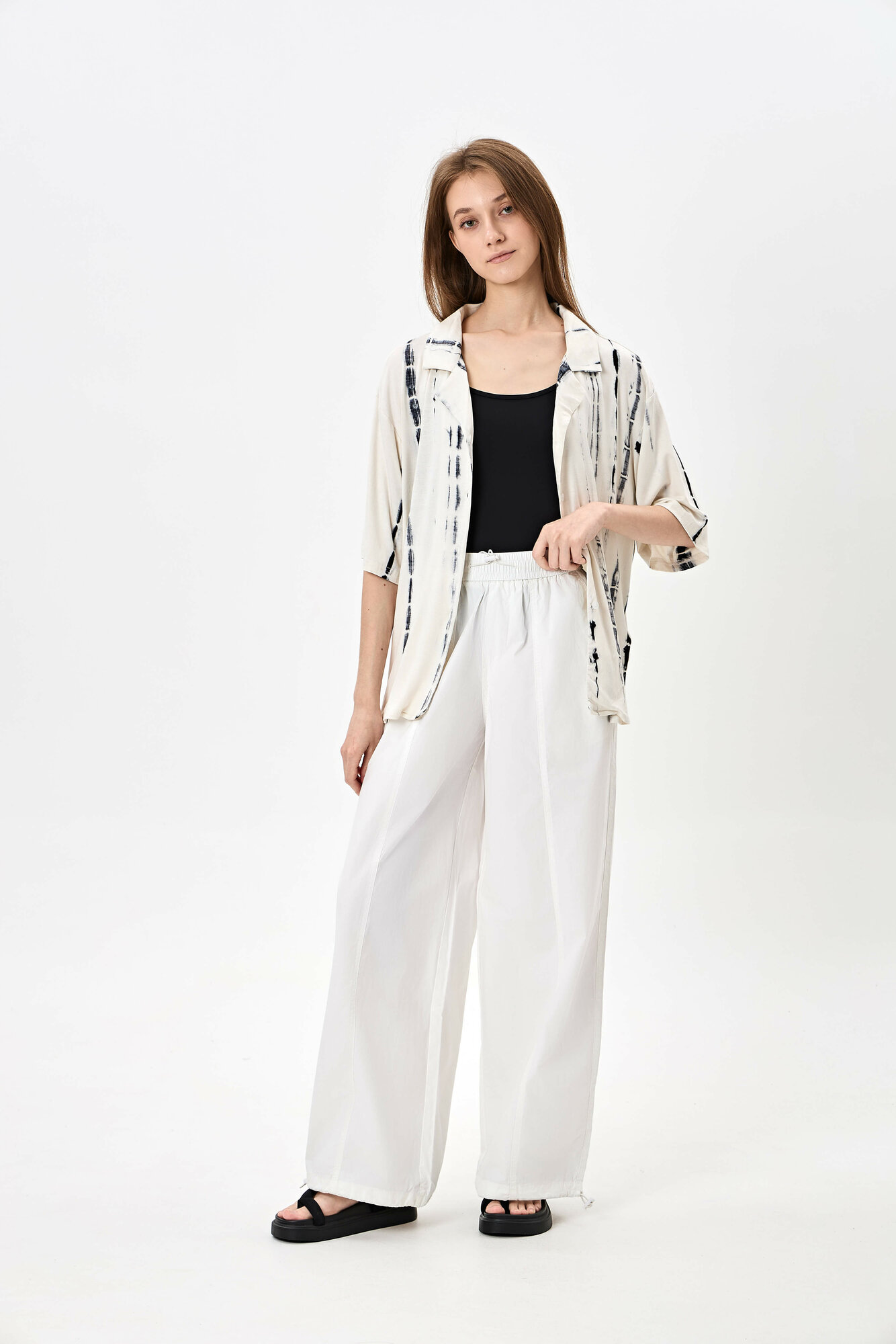 Брюки джоггеры TERRA PRO, размер XS, white — фото 1