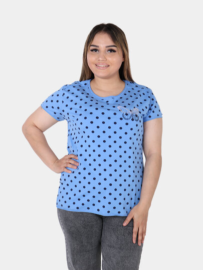 Футболка 50, размер One Size, голубой