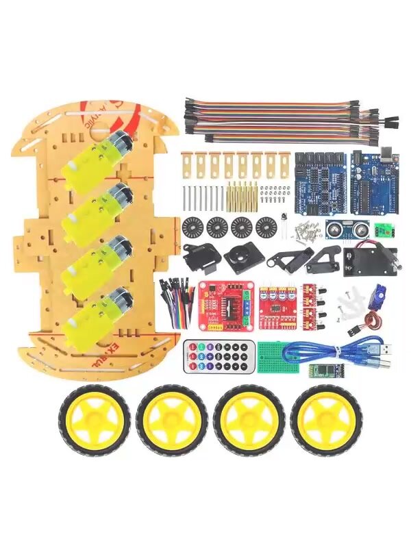 DIY Набор для моделирования 4WD машинки Ардуино (Arduino UNO R3) — фото 1