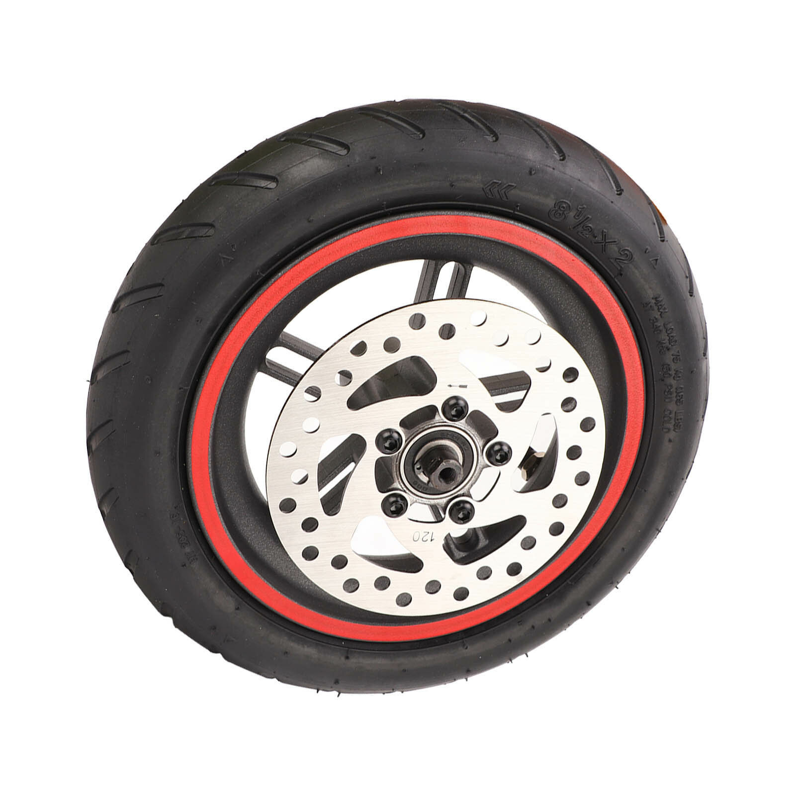 Электроскутеры Xiaomi Электрическое задняя колеса с электрическим скутером с 120 -миллиметровым тормозным диском красной пневматической шиной для Xiaomi Pro Pro2 M3