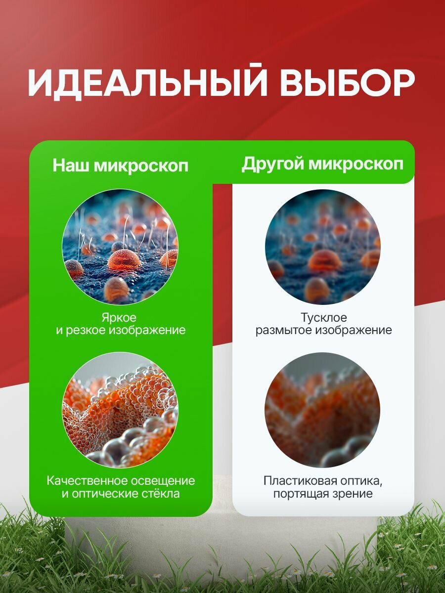 Микроскоп Levenhuk LabZZ M101 Lime Лайм детский биологический микроскоп — фото 1