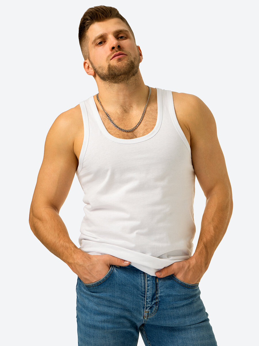 Майка Happyfox, размер 56, белый — фото 1