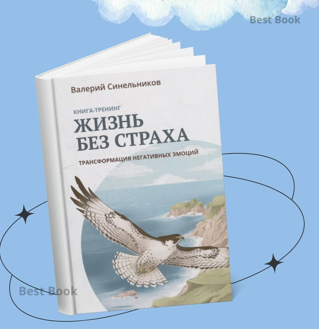 Книга Валерий Синельников "Жизнь без страха", мягкий переплет, черно-белые иллюстрации, 2025 год