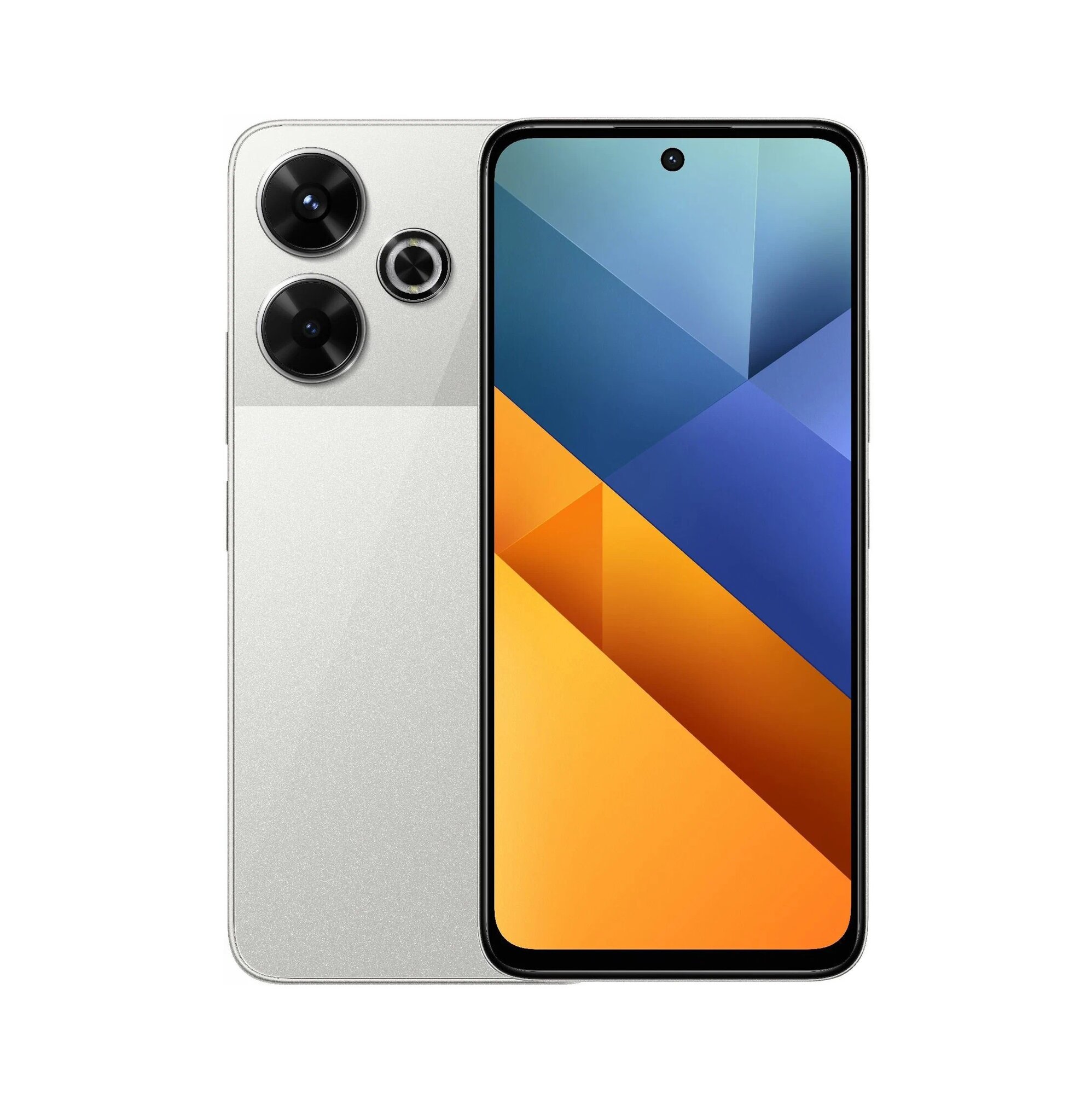 Смартфон Xiaomi Poco M6 4G 6/128 ГБ (NFC) RU, серебристый