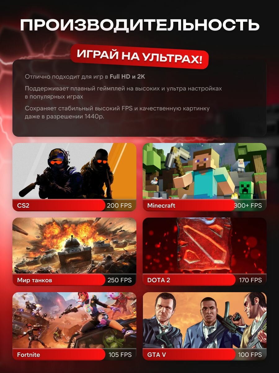Компьютер AMD Ryzen 5 5600 NVIDIA GeForce GTX 1660 SUPER (6 Гб) RAM 16 ГБ SSD 512 — фото 1