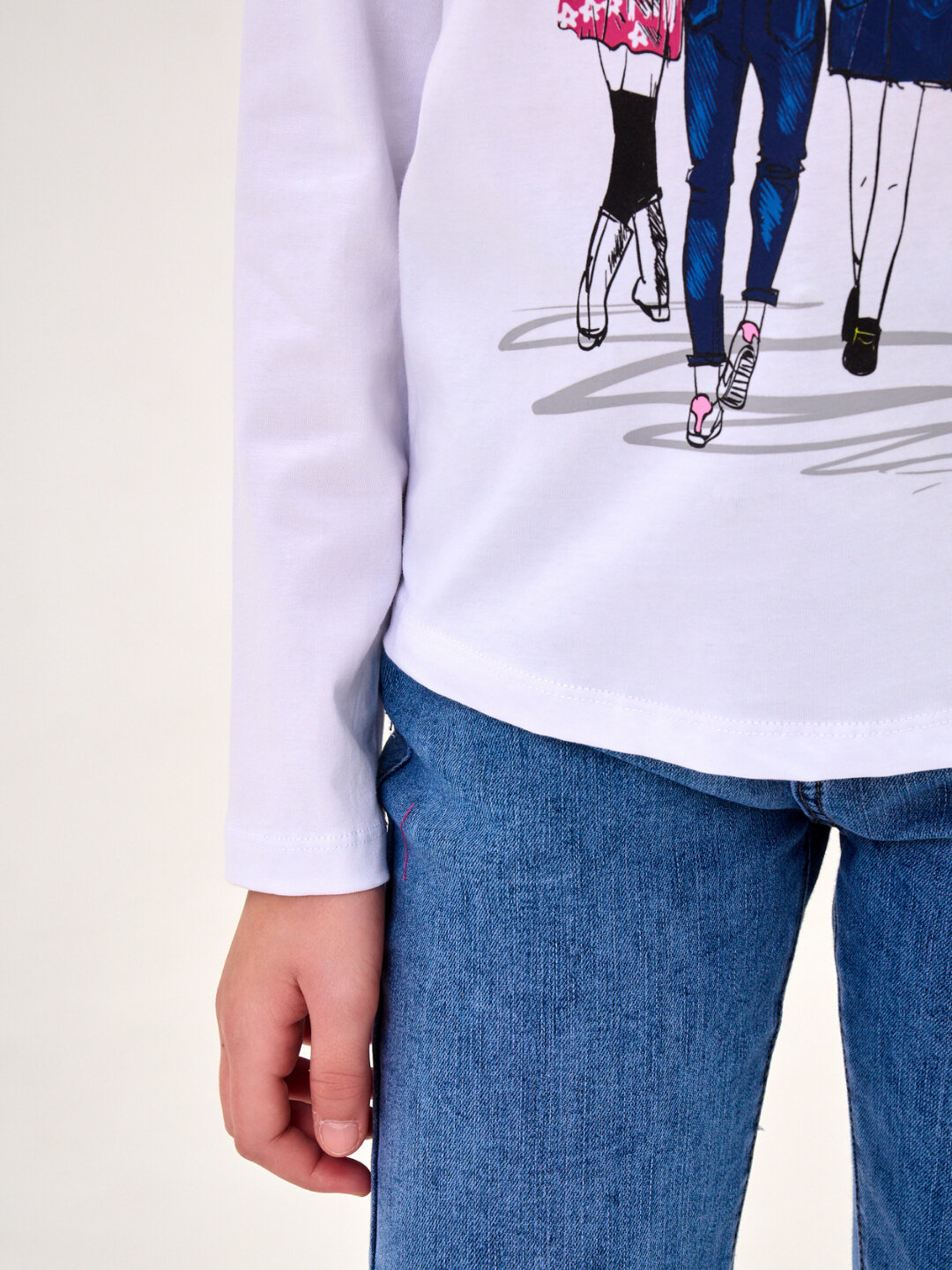 Лонгслив neo, размер 146, белый — фото 1