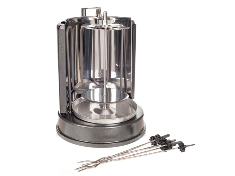 Шашлычница электрическая кт-1404 1400вт серебристый