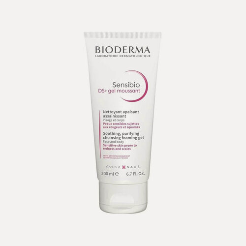 Изображение товара Очищающий гель для лица и тела Bioderma Sensibio DS+ Soothing Purifyng Cleansing Gel 200мл