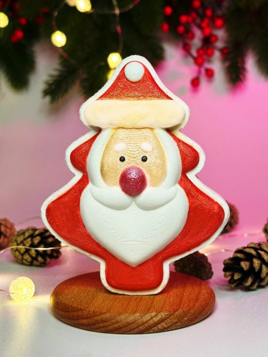 Новогодняя 3D форма для бомбочек Дед Мороз — фото 1