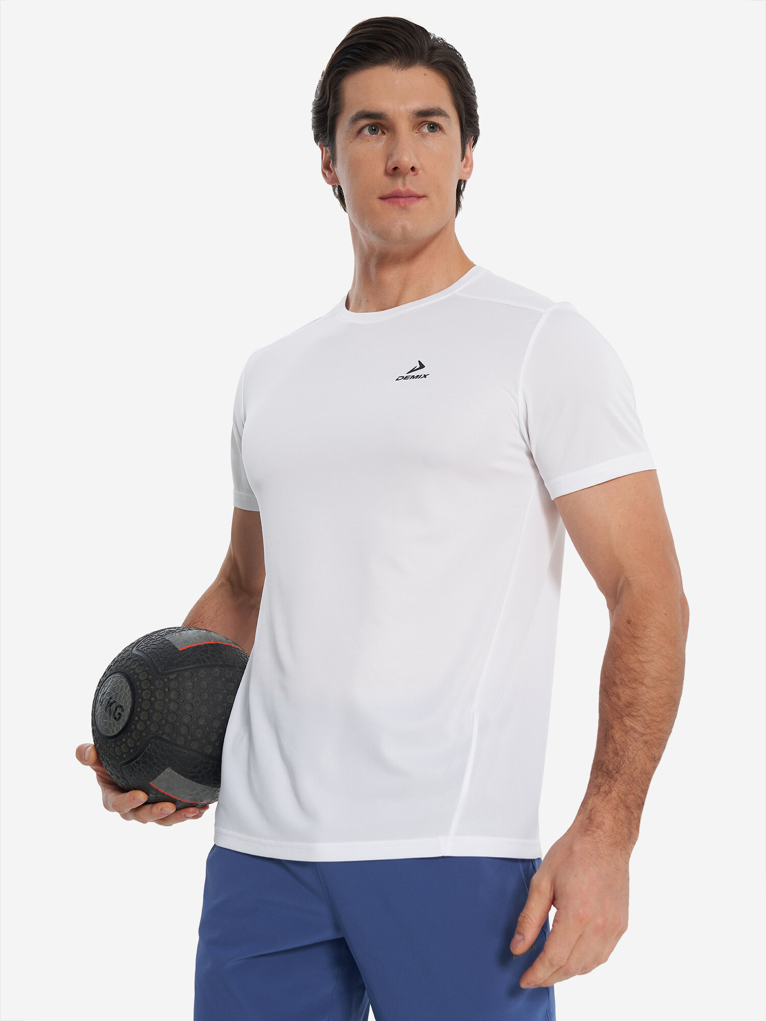 Футболка спортивная Demix, размер 48, белый — фото 1