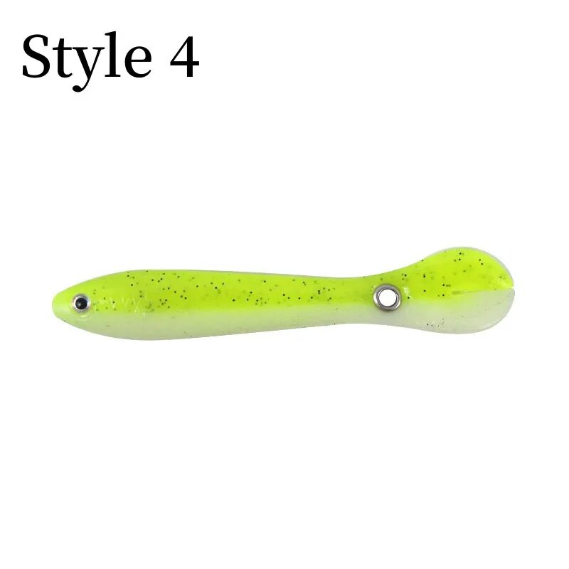 Бионическая приманка для вьюна, силиконовая, 10 шт. Зеленый, 2PCS 10cm, Style 4