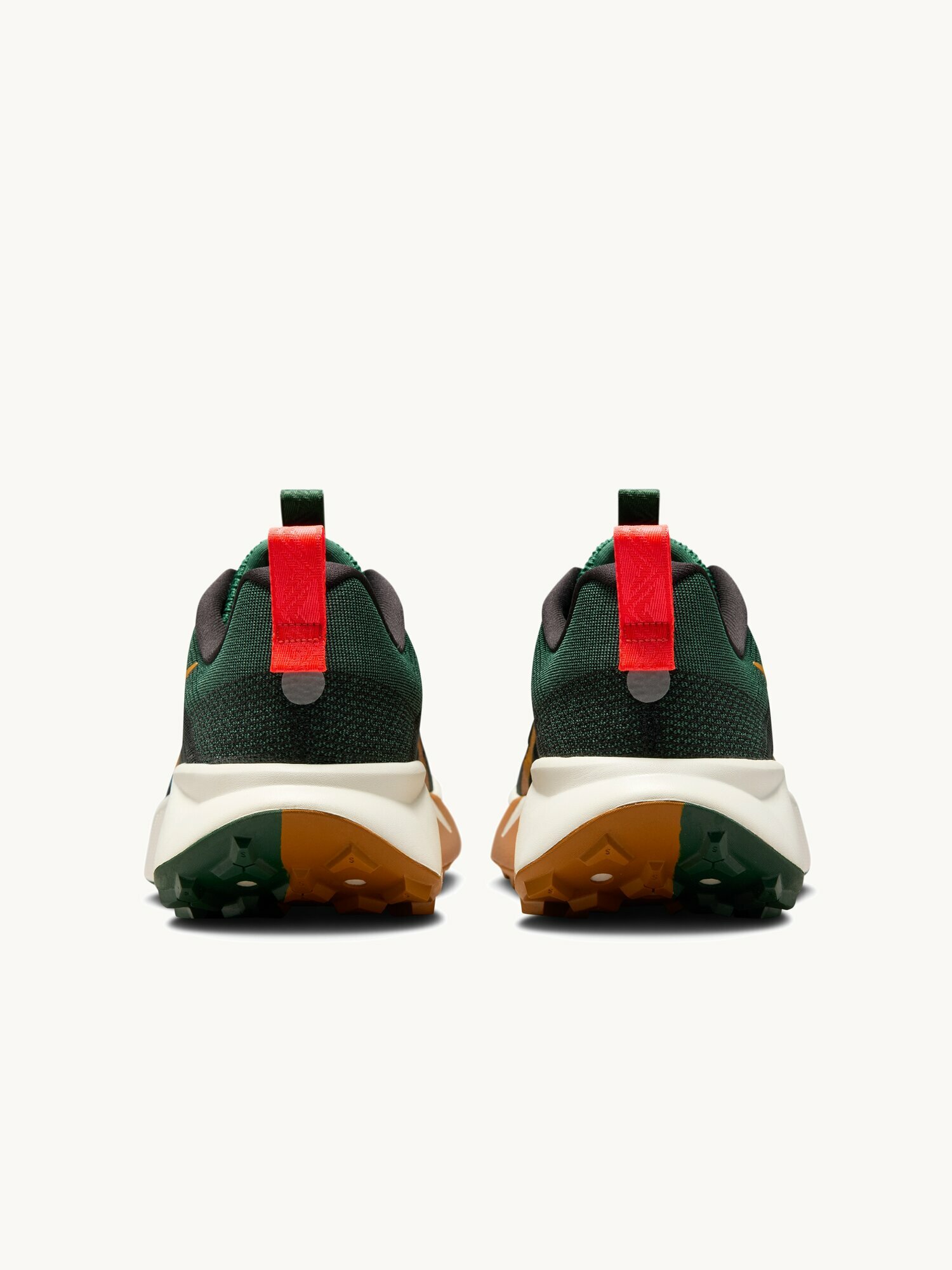 Кроссовки NIKE Wildhorse 10, размер 9.5 US, зеленый/оранжевый/белый — фото 1