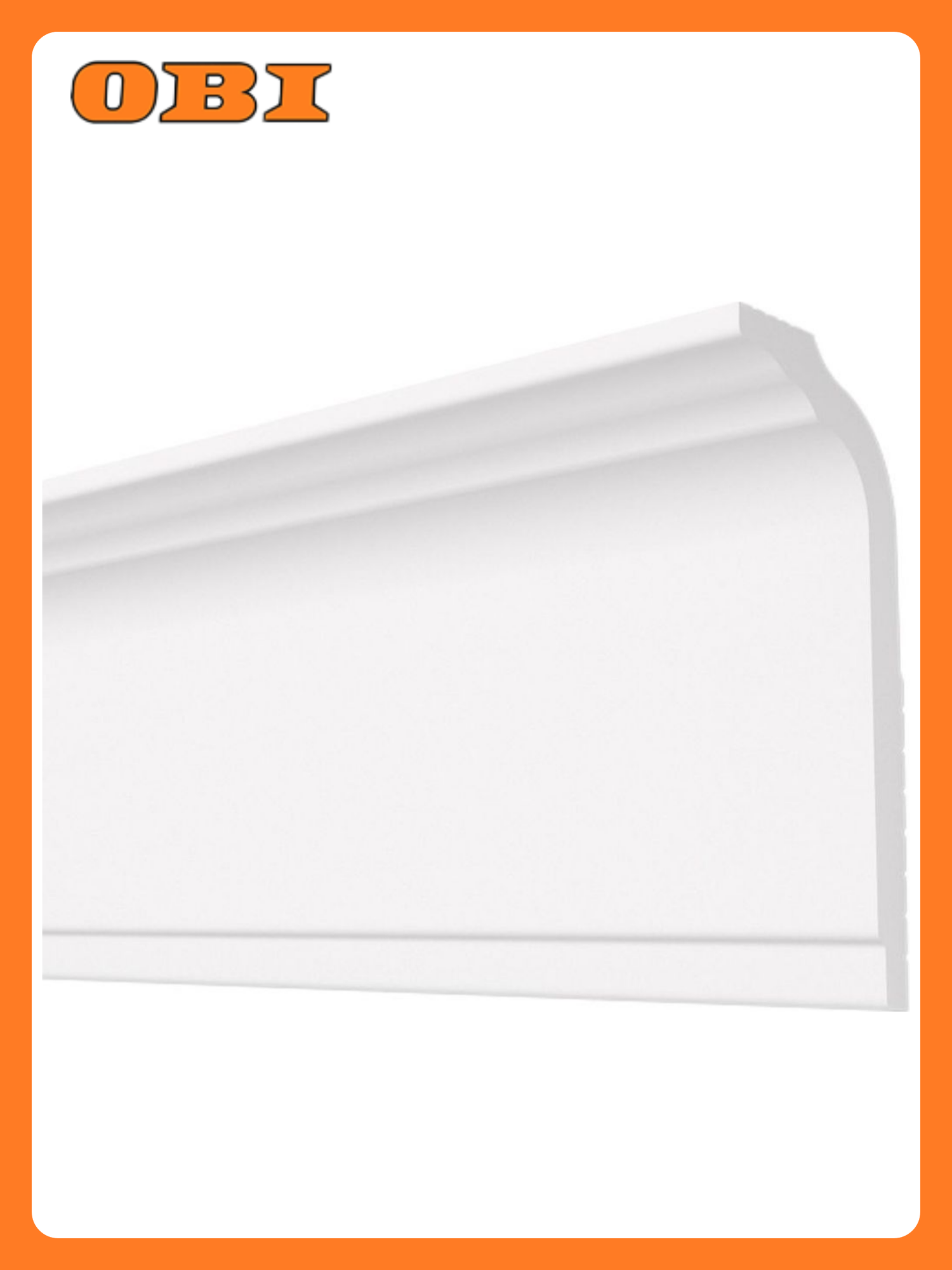 Плинтус плинтэкс IC 35/80 потолочный белый пенополистирол 35х80х2000мм