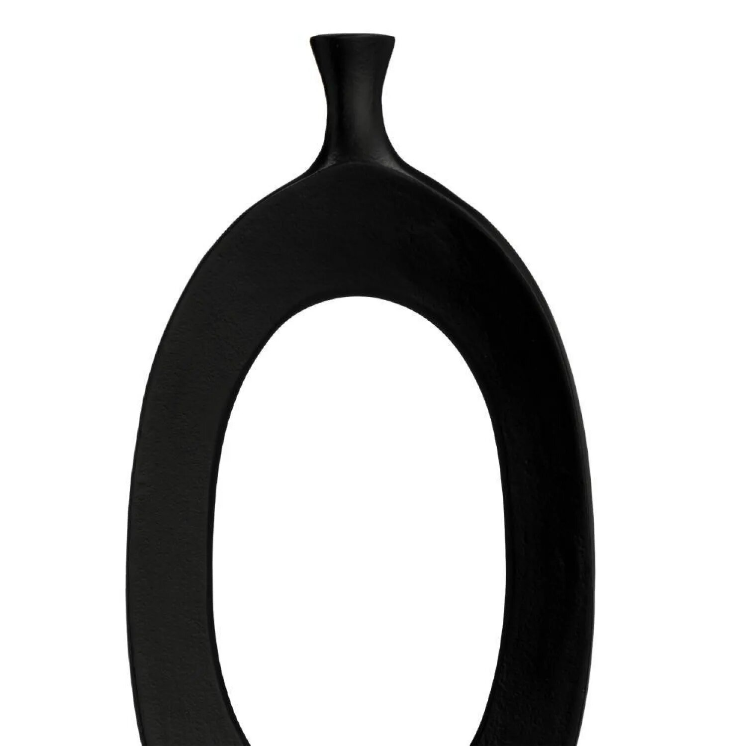 Декоративная ваза ANKAREFO 421425, металл, черная, высота 49,5 см