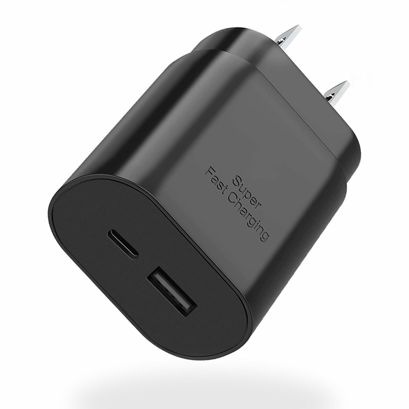 Сетевое зарядное устройство GaN 20W, USB-A + USB-C, быстрая зарядка PD / QC, EU — фото 1