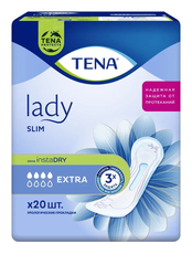 Урологические прокладки TENA Lady Slim Extra, 4 капель, 20 шт.