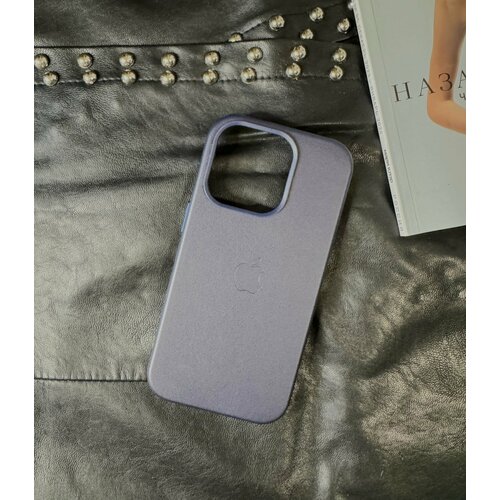 Чехол тёмно-синий для IPhone 13 Pro Leather Case с анимацией и функцией MagSafe