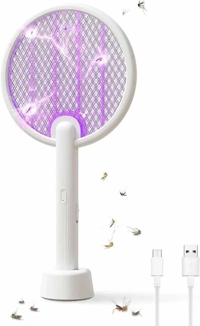 Электрические Мухобойки Xiaomi Электрическая мухобойка Qualitell Transformable Electric Mosquito Swatter V2 (ZSS240913) Gray