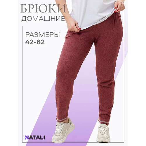 фото Брюки спортивные натали суслова, размер 44, бордовый