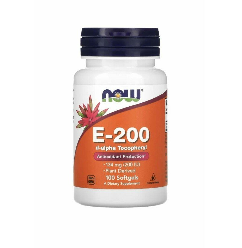 Vitamin E 200 D Alpha Tocopheryl 134mg 100 caps Now