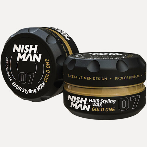 Изображение товара Воск для волос NISHMAN AQUA HAIR STYLING WAX 07 GOLD ONE Аромат: парфюм «One Million», 150 мл