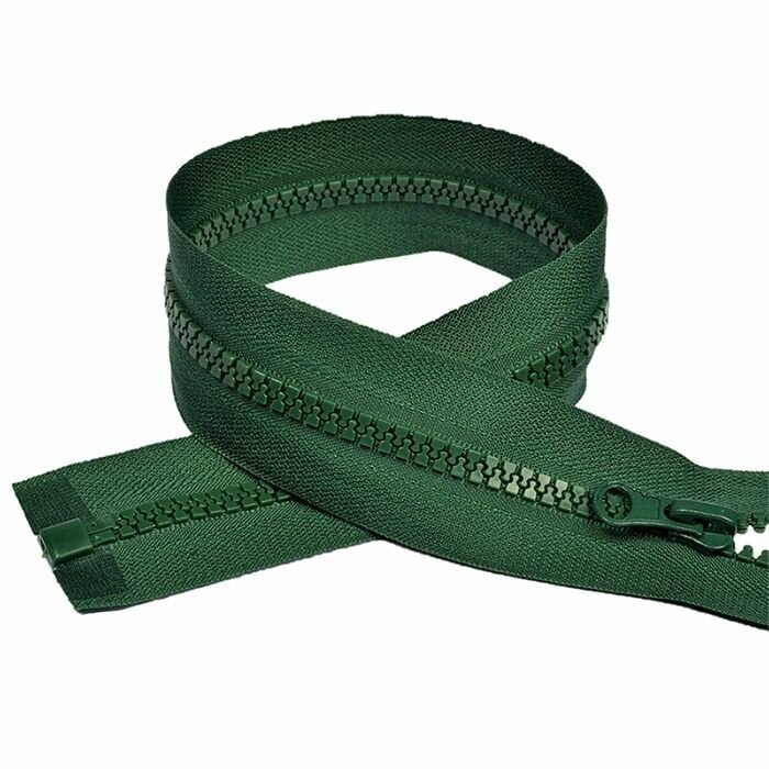 Молния MaxZipper трактор №5 1 замок с усиленными звеньями, 80 см, цвет F273 темно-зеленый, 10 шт